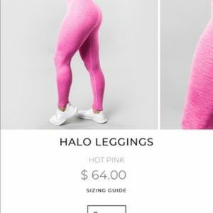 Pink Alphalete leggings halo